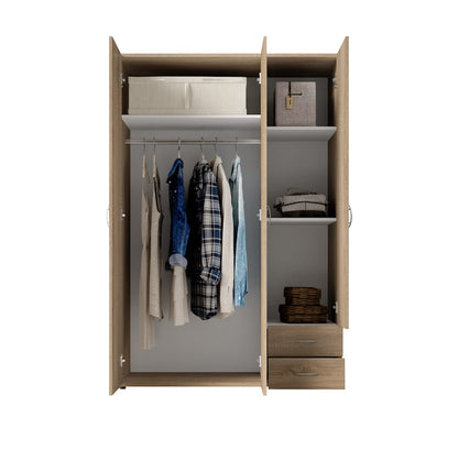 Base Hinged Door Wardrobe 120cm White or Oak Sonoma