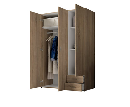 Base Hinged Door Wardrobe 120cm White or Oak Sonoma