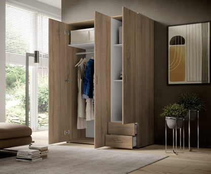 Base Hinged Door Wardrobe 120cm White or Oak Sonoma
