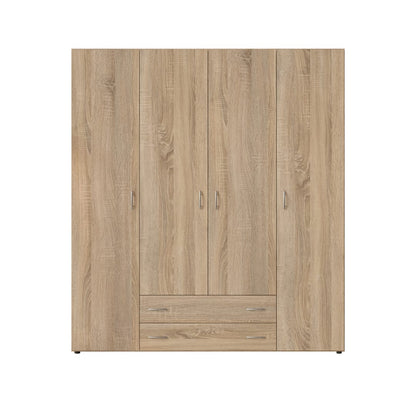 Base Hinged Door Wardrobe 160cm White or Oak Sonoma