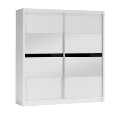 Batumi 203cm Sliding Door Wardrobe in Grey Matt or White Matt