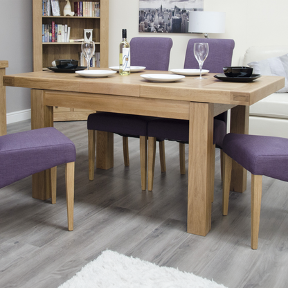 Bordeaux Small Extending Table 100% Solid Oak