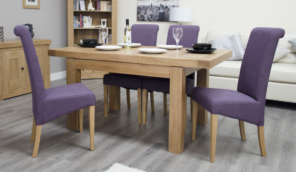 Bordeaux Small Extending Table 100% Solid Oak