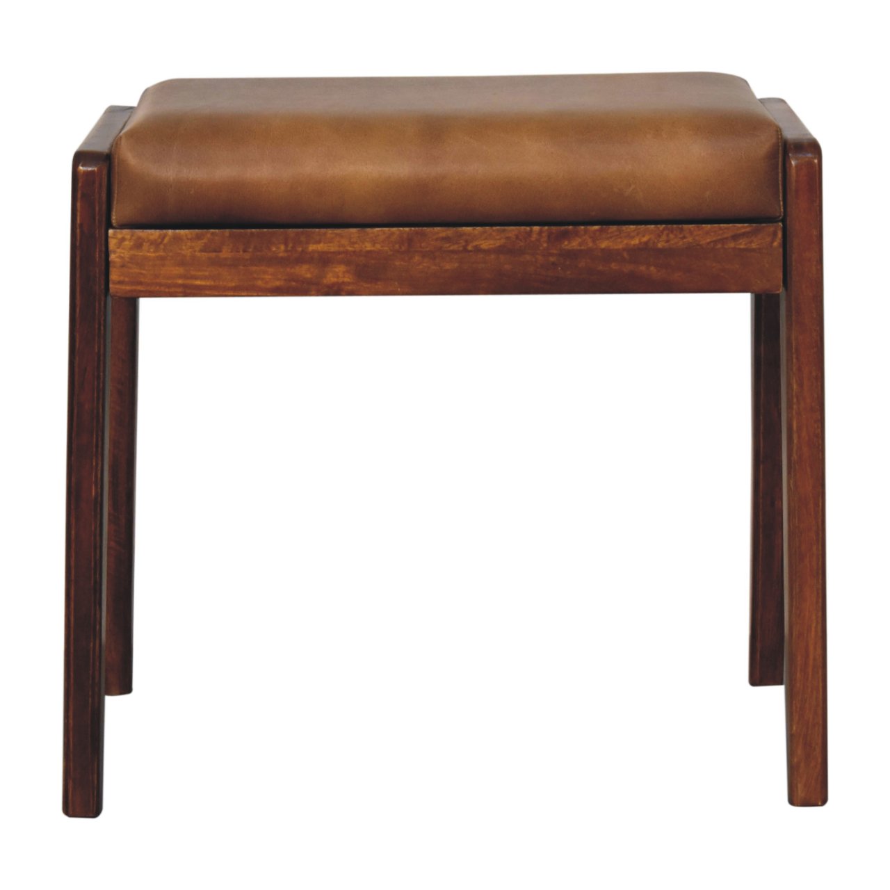 Buffalo Hallway Footstool. 100% Solid Mango Wood 