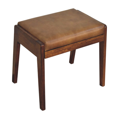 Buffalo Hallway Footstool. 100% Solid Mango Wood 