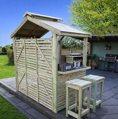 Buxton Garden Bar including 2 stools Pressure Treated Timber