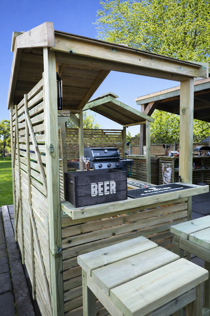 Buxton Garden Bar including 2 stools Pressure Treated Timber