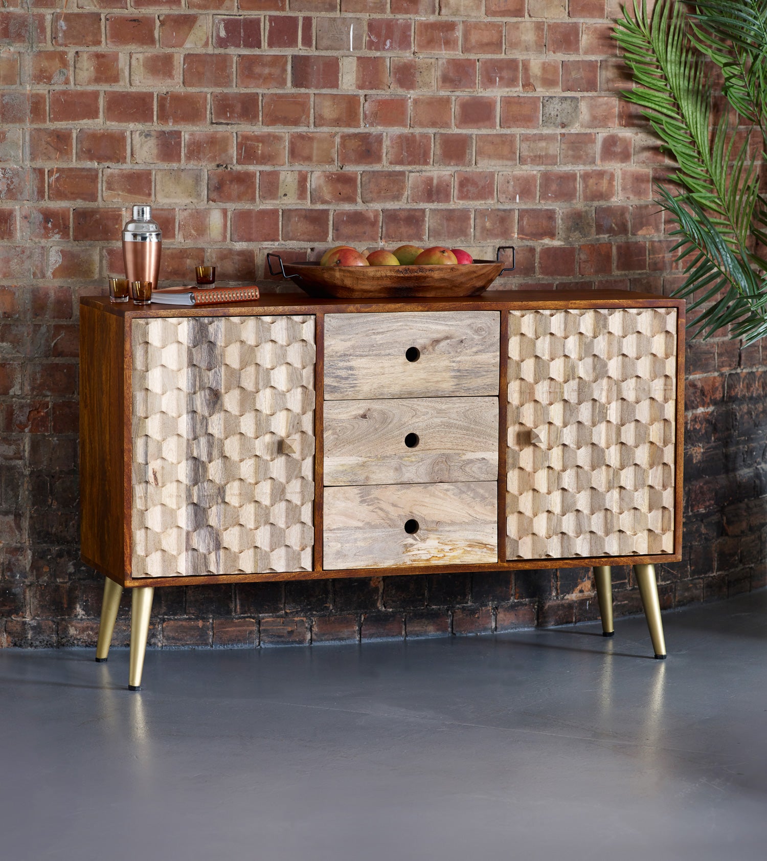 Edison Large Sideboard Solid Mango Wood