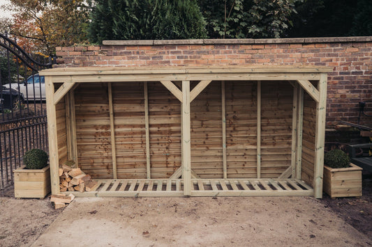 HEAVY DUTY LOG STORE - 12ft WIDE x 6ft HIGH