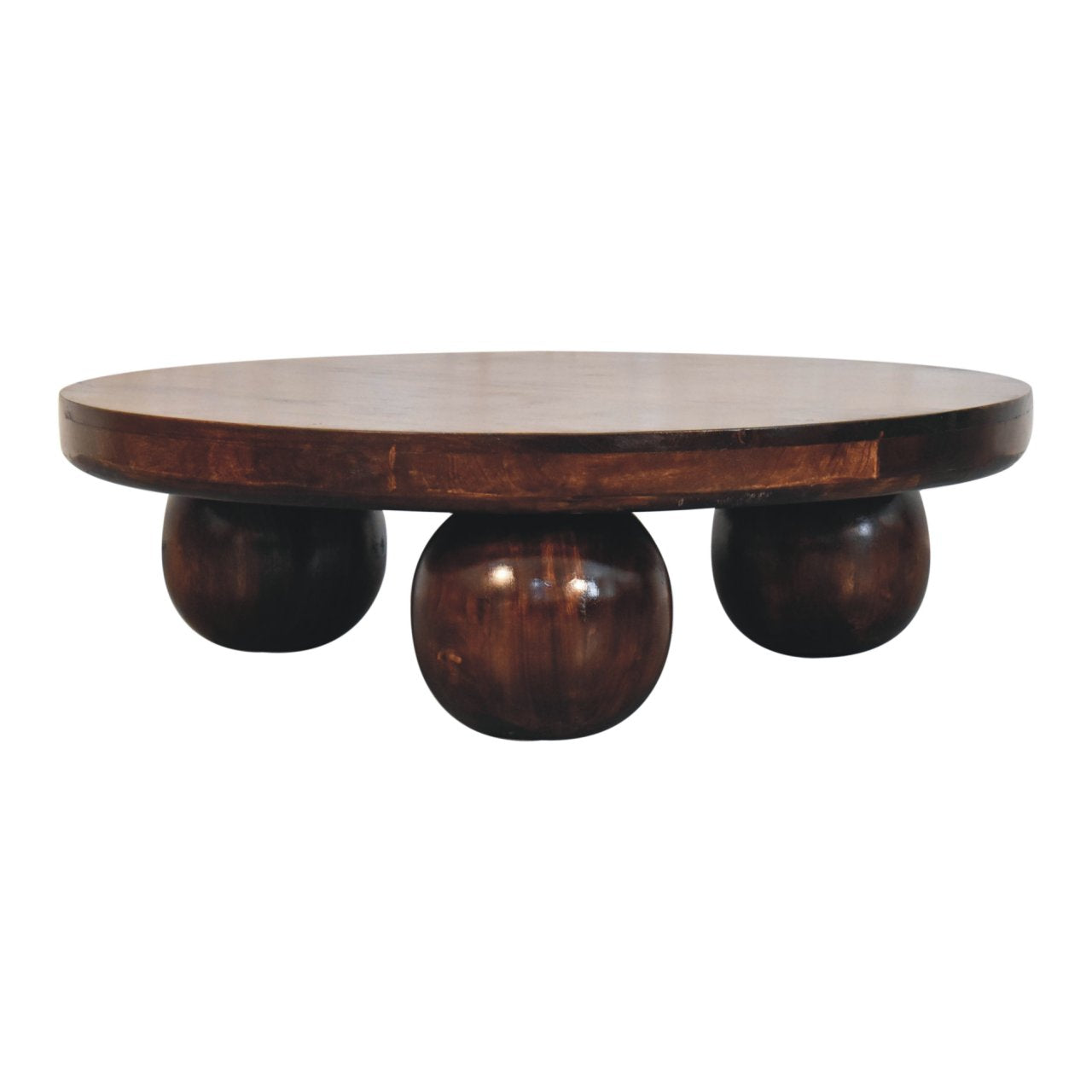 California Walnut Central Table. 100% Solid Mango Wood