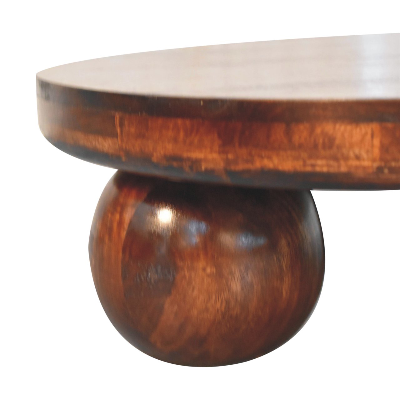 California Walnut Central Table. 100% Solid Mango Wood