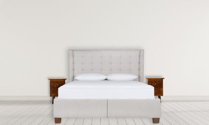 Chestnut Bedside. 100% Solid Mango Wood