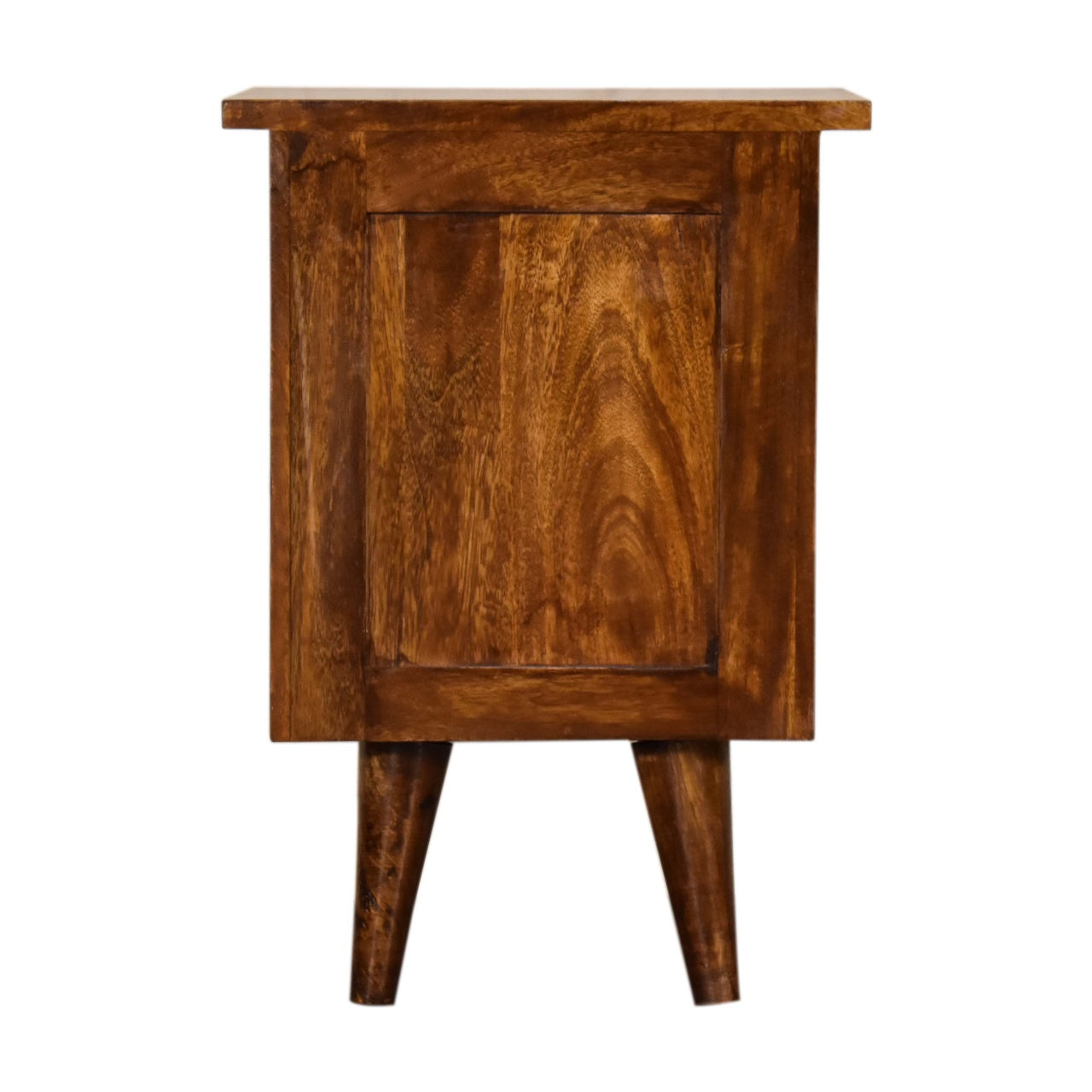 Chestnut Bedside. 100% Solid Mango Wood