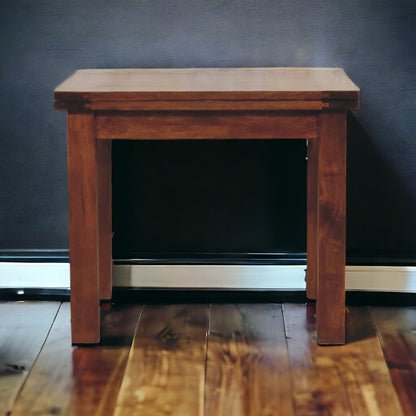 Chestnut Butterfly Dining Table. 100% Solid Mango Wood