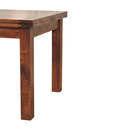 Chestnut Butterfly Dining Table. 100% Solid Mango Wood
