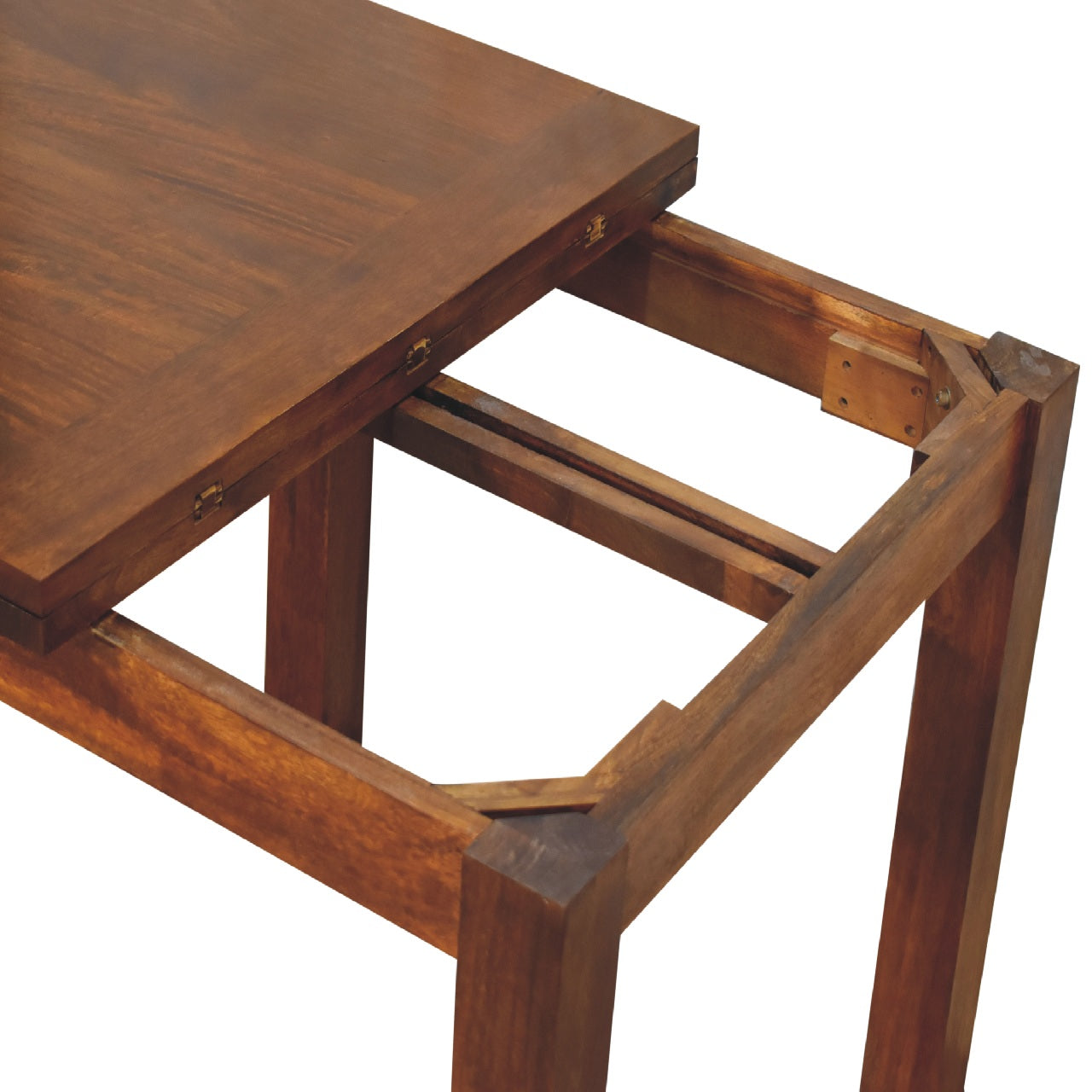 Chestnut Butterfly Dining Table. 100% Solid Mango Wood