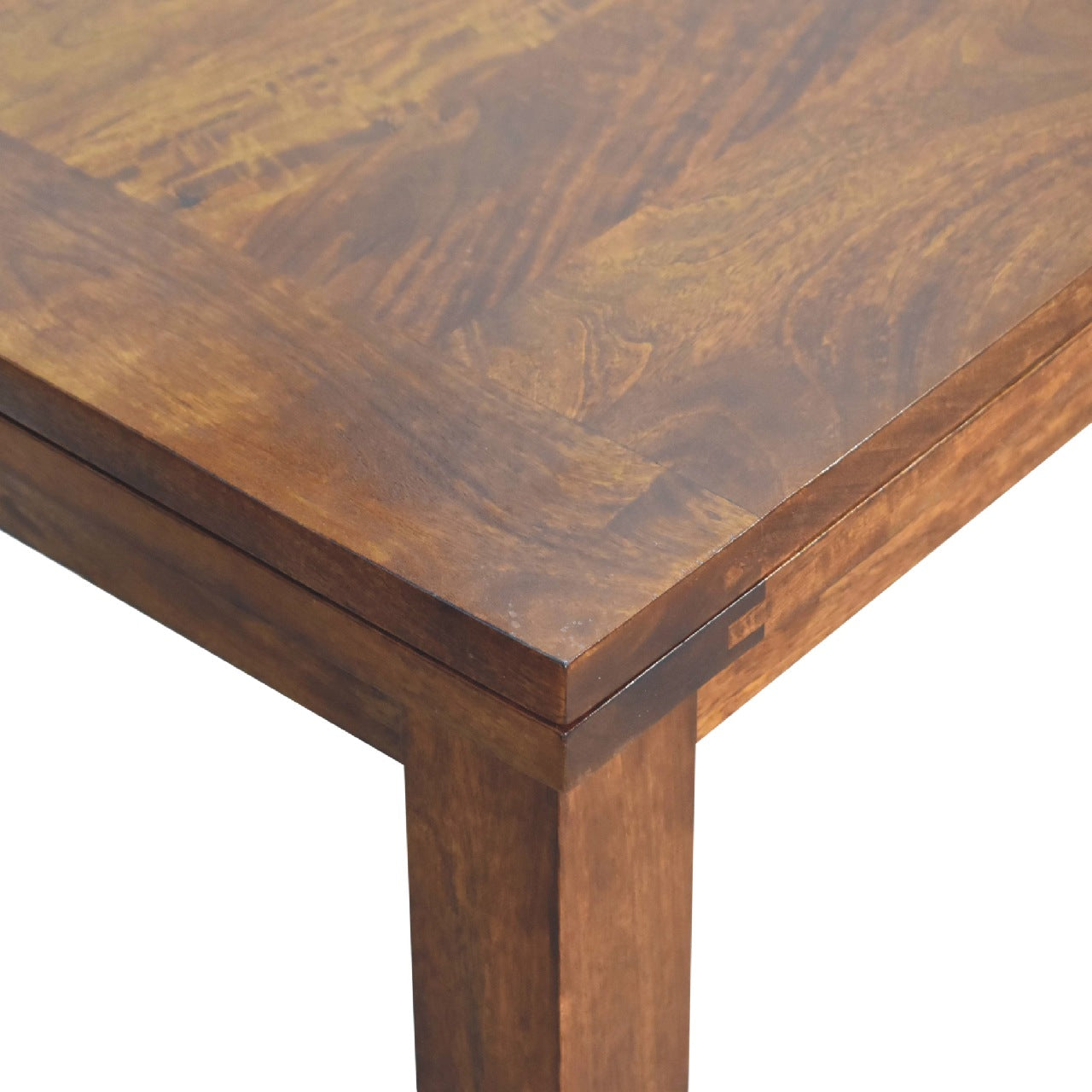 Chestnut Butterfly Dining Table. 100% Solid Mango Wood