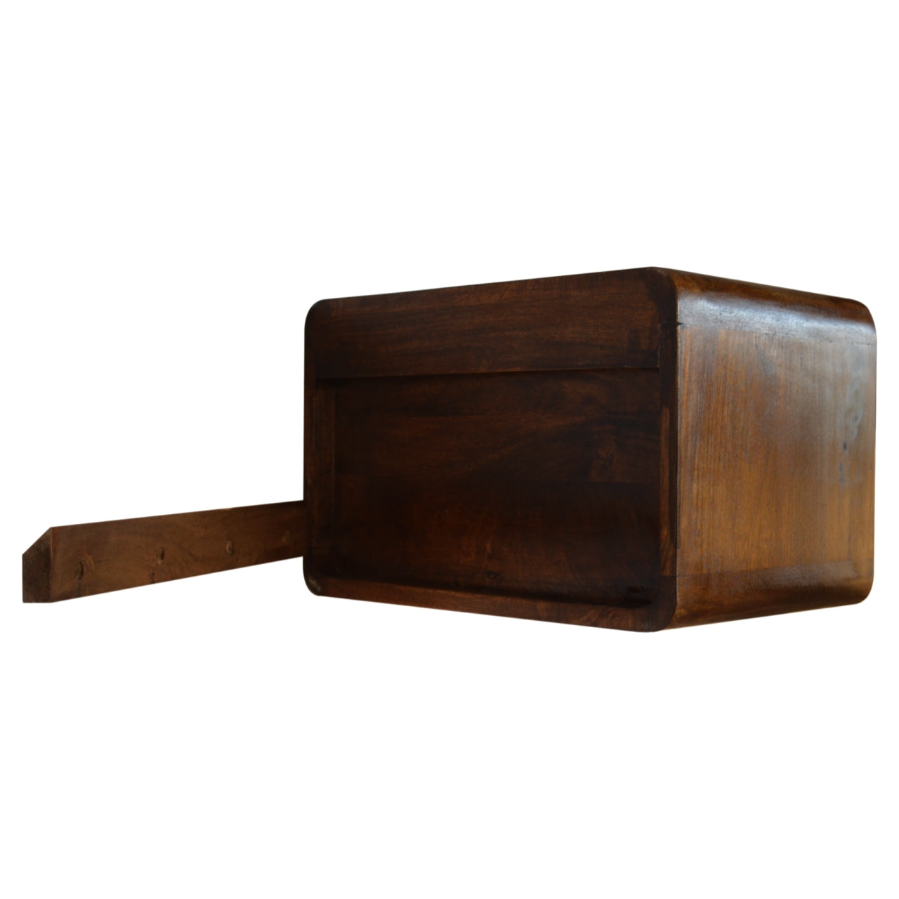 Chestnut Curve Floating Bedside 100% Solid Wood Mango