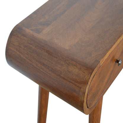 Chestnut London Console Table. 100% solid mango wood