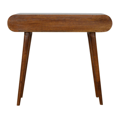 Chestnut London Console Table. 100% solid mango wood