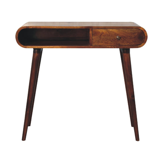 Chestnut London Open Console. 100% Solid Mango Wood