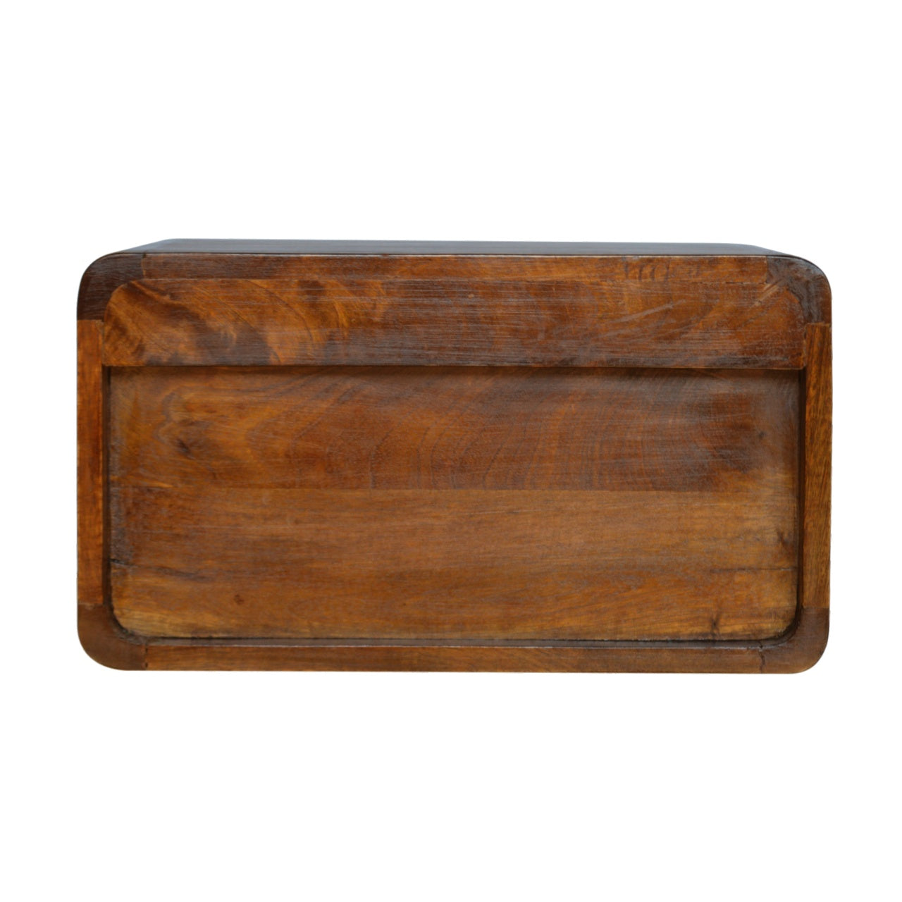 Chestnut  Open Woven Bedside. 100% Solid Mango Wood