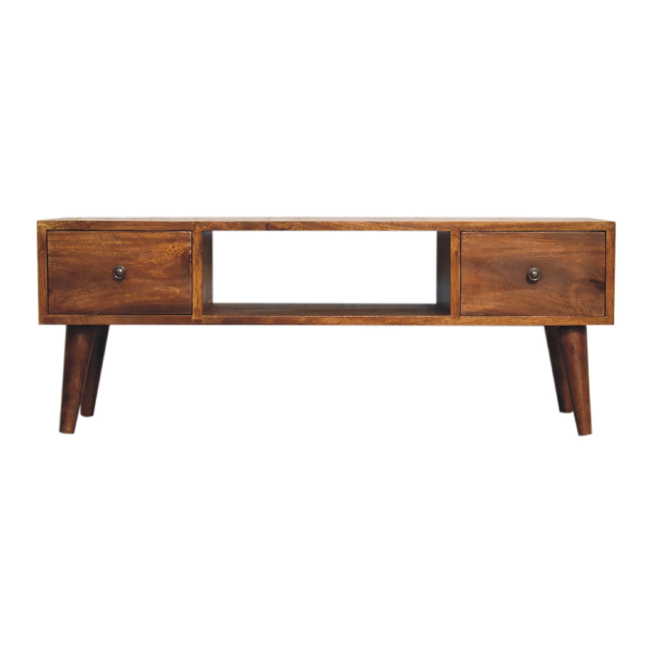 Classic Chestnut Coffee Table. 100% Solid Mango Wood