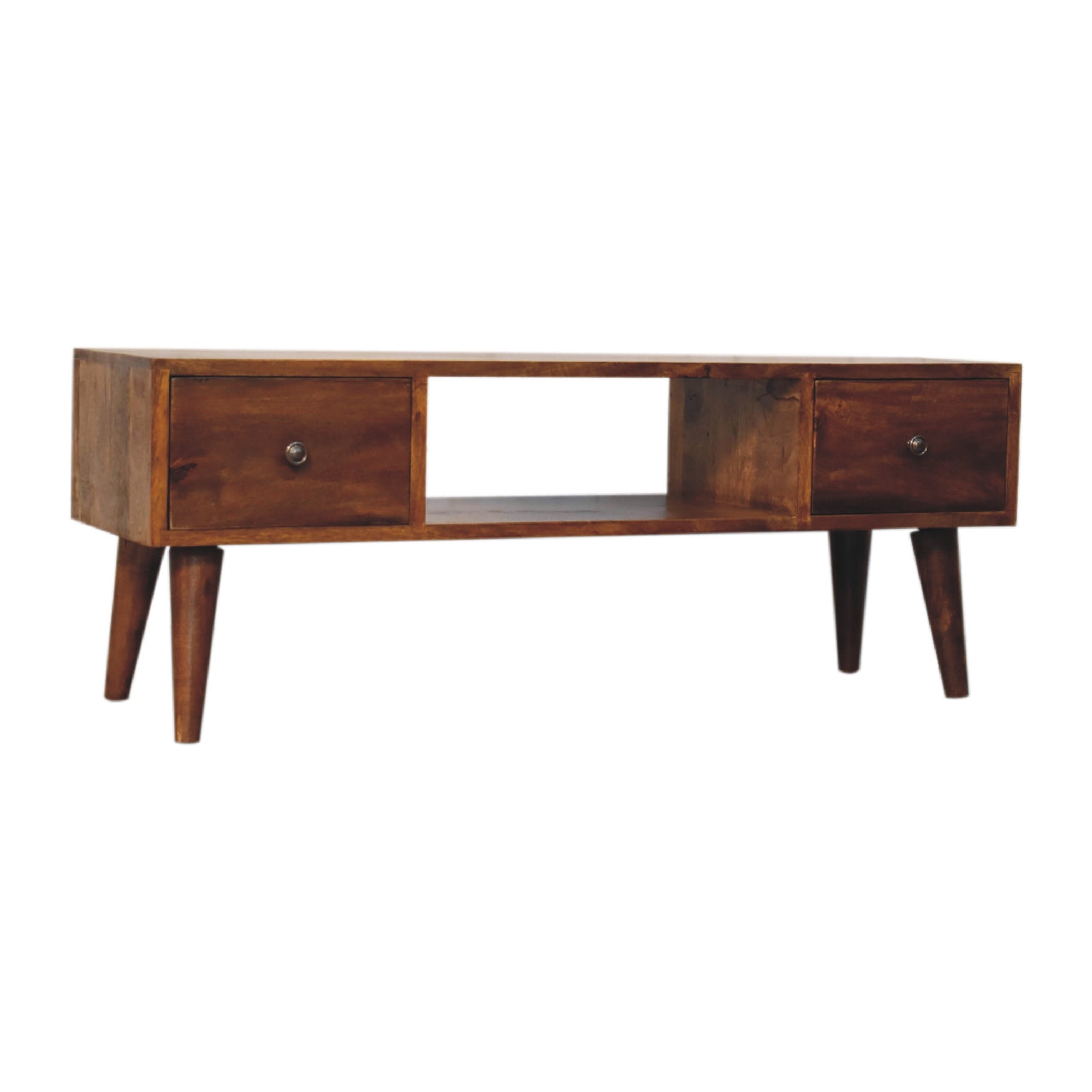 Classic Chestnut Coffee Table. 100% Solid Mango Wood