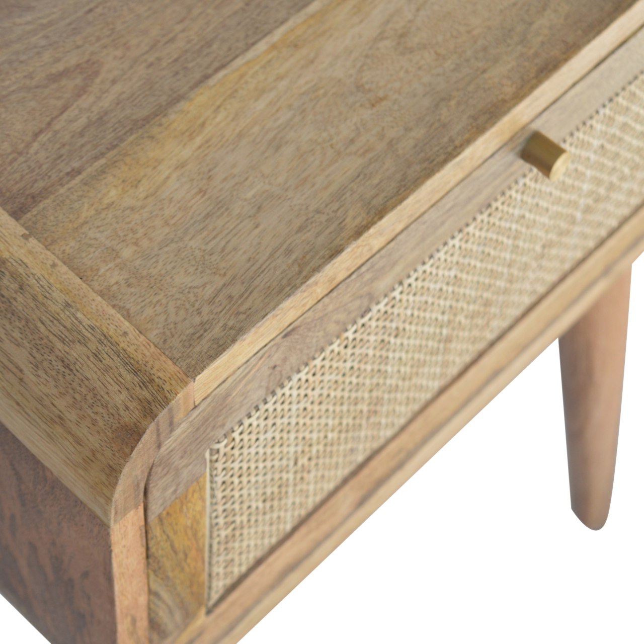 Close-knit Bedside. 100% Solid Mango Wood