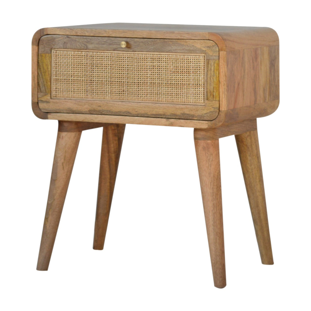 Close-knit Bedside. 100% Solid Mango Wood
