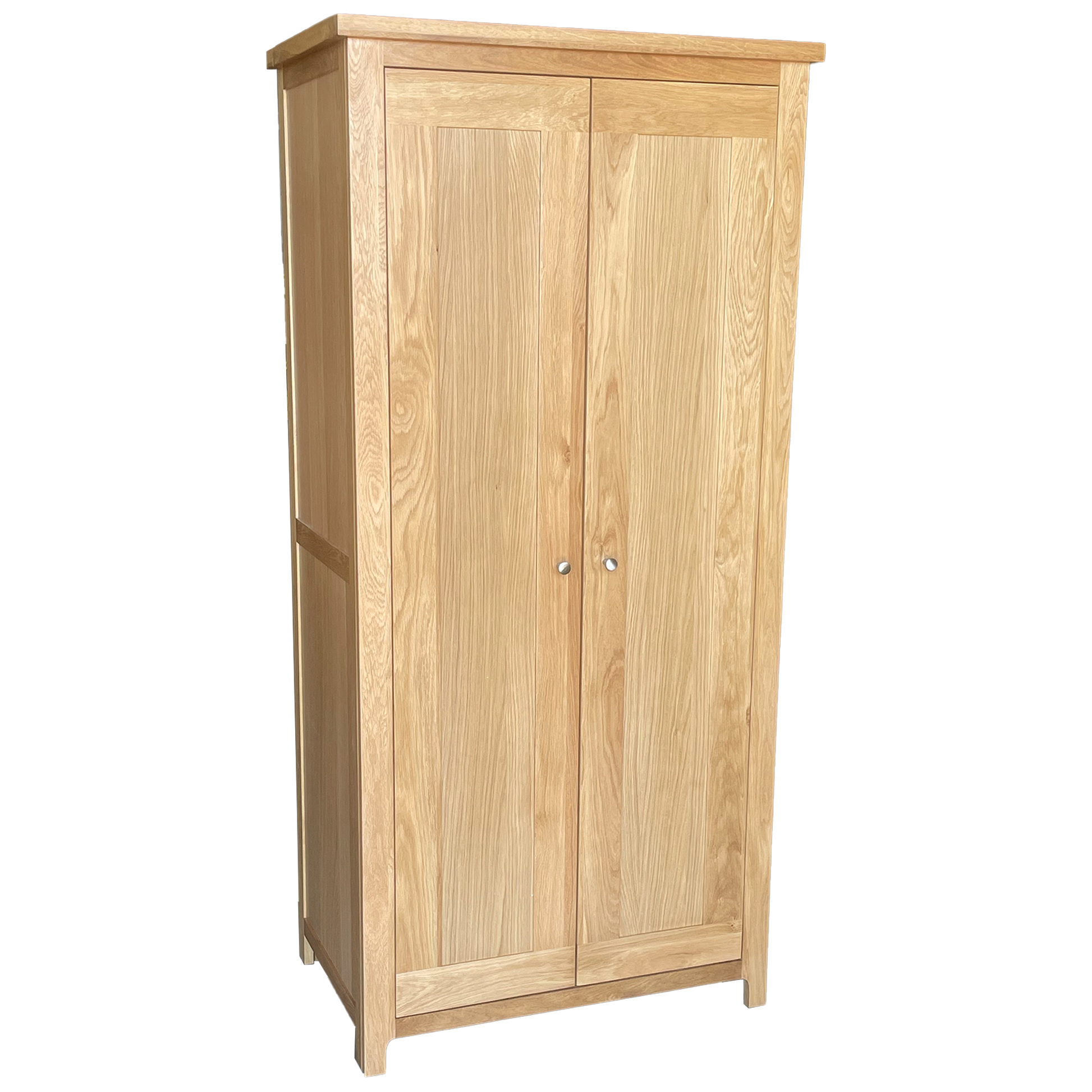Como 2 Door Hinged Wardrobe – Solid American Oak Frame