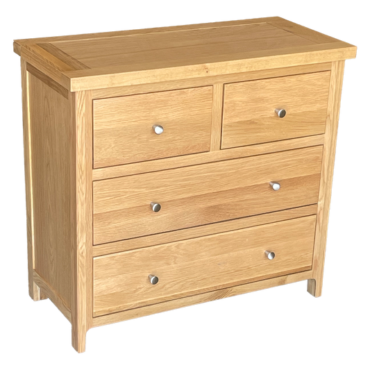 Como 4 Drawer Chest – Solid American Oak Frame