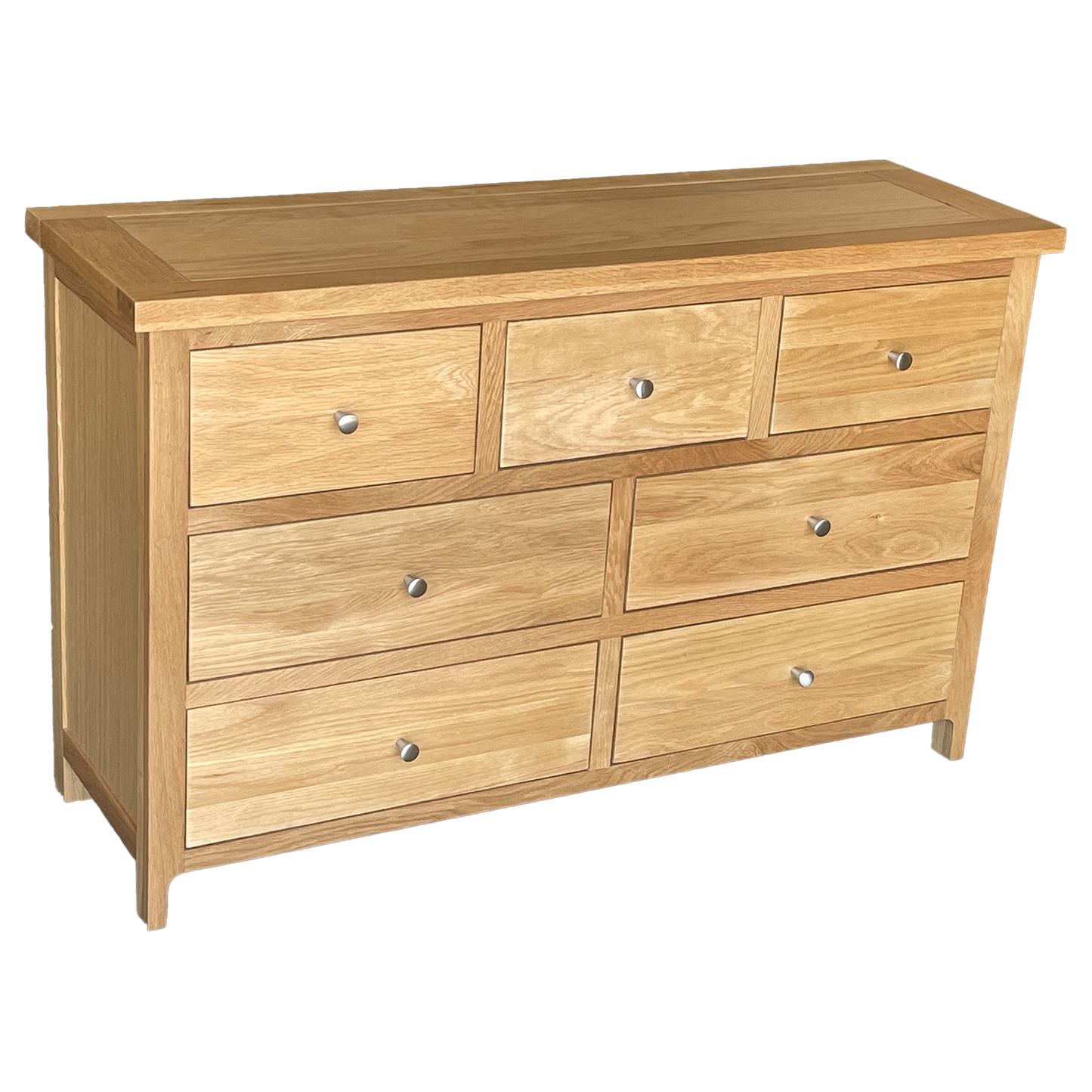 Como 7 Drawer Chest – Solid American Oak Frame