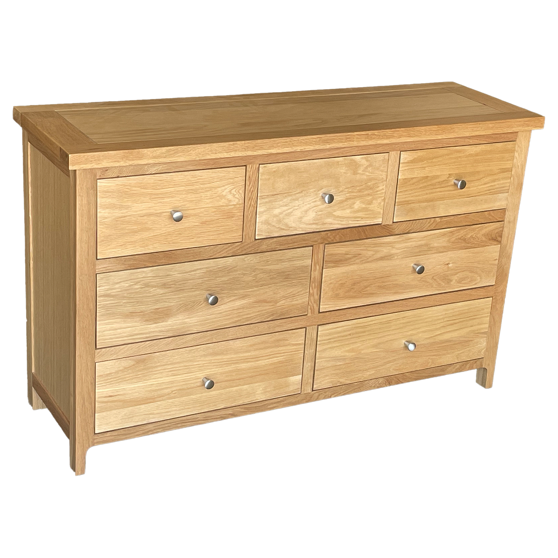 Como 7 Drawer Chest – Solid American Oak Frame