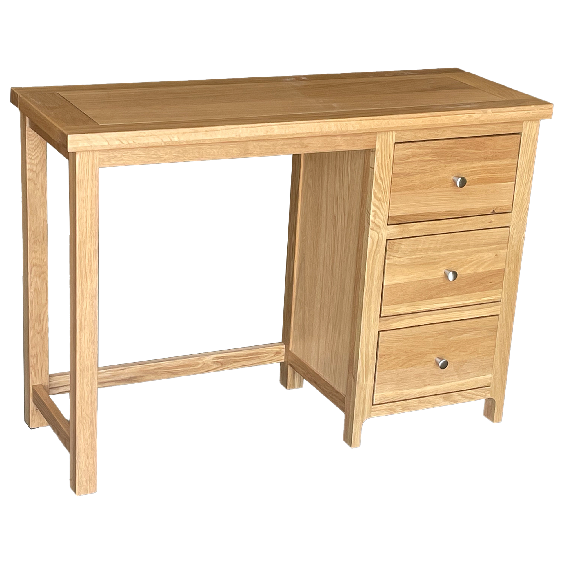 Como Dressing Table with Stool – Solid American Oak Frame (3 Drawers)
