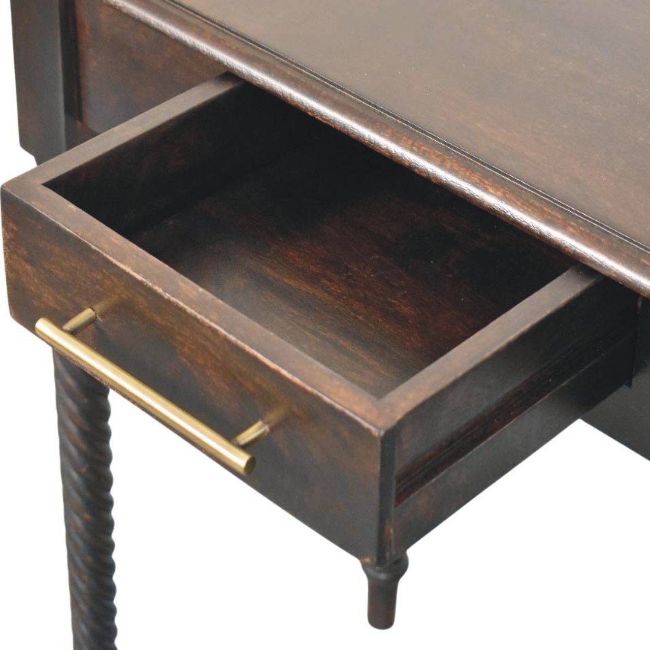 Cordelier Turned-Leg Writing Desk. 100% Solid Mango Wood