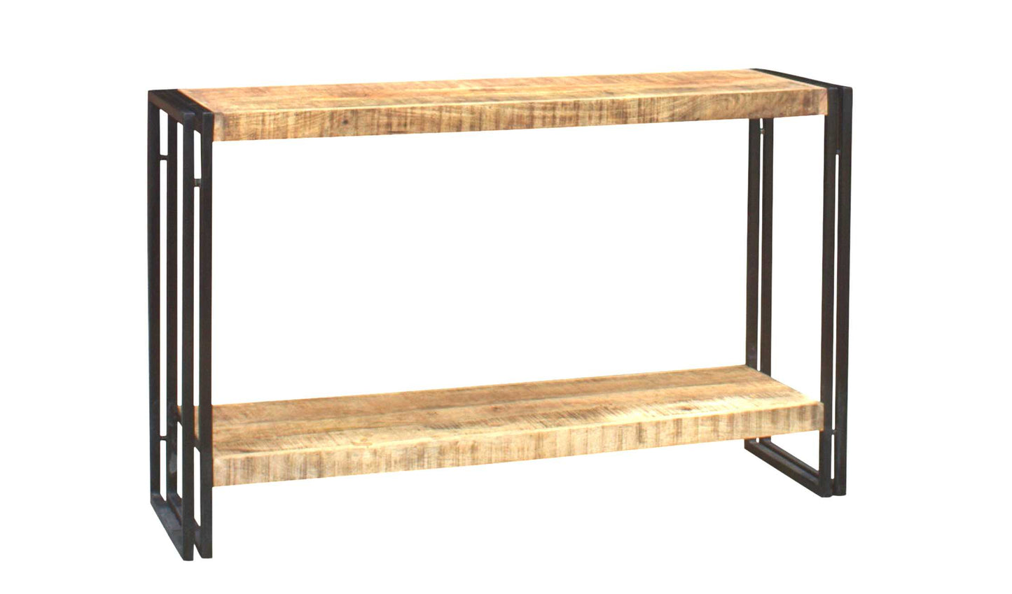 Cosmo Console Table, Reclaimed Wood & Metal