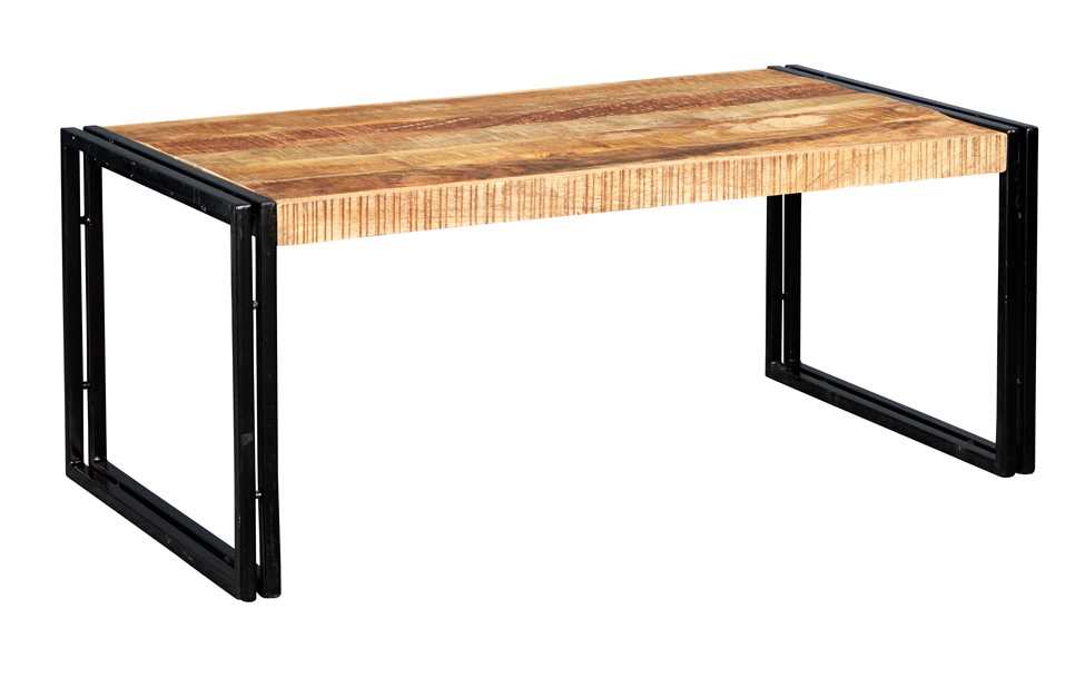 Cosmo Industrial  Coffee Table, Reclaimed Wood & Metal