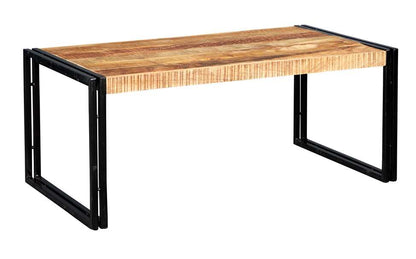 Cosmo Industrial  Coffee Table, Reclaimed Wood & Metal