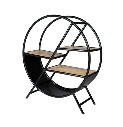 Cosmo Round Bookcase, Metal Frame.