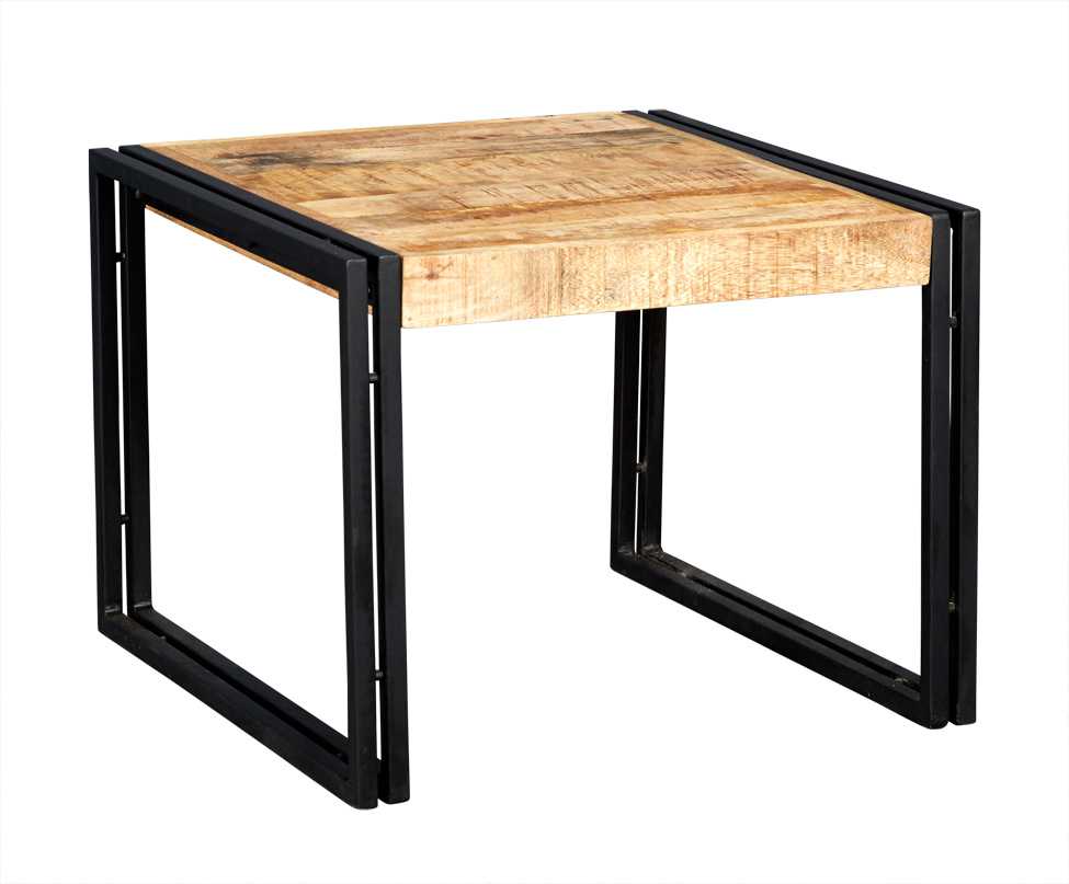 Cosmo Small Coffee Table, Reclaimed Wood & Metal