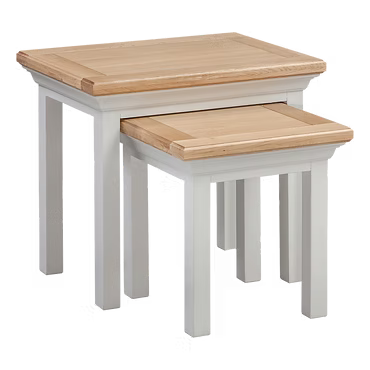Cotswold Nest of Tables Painted Pine Construction