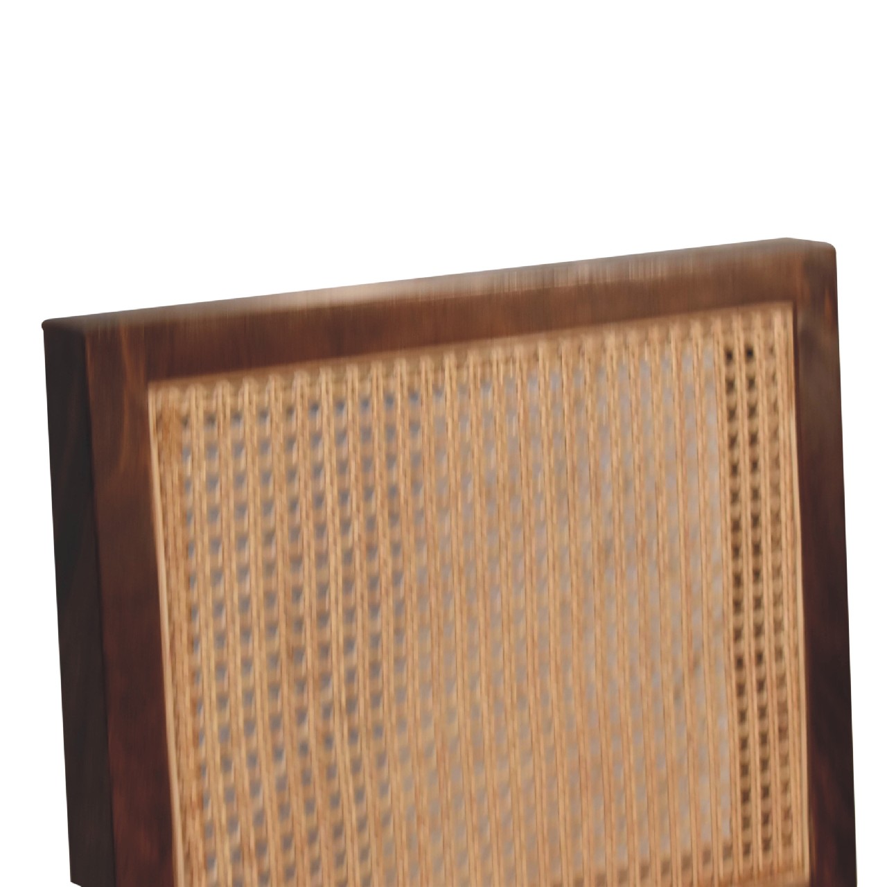 Cream Boucle Rattan Chair. 100% Solid Mango Wood