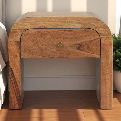 Darcy Bedside. 100% Solid Mango Wood