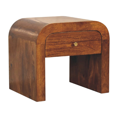 Darcy Chestnut Bedside. 100% Solid Mango Wood