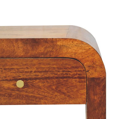 Darcy Chestnut Bedside. 100% Solid Mango Wood