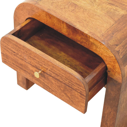 Darcy Chestnut Bedside. 100% Solid Mango Wood