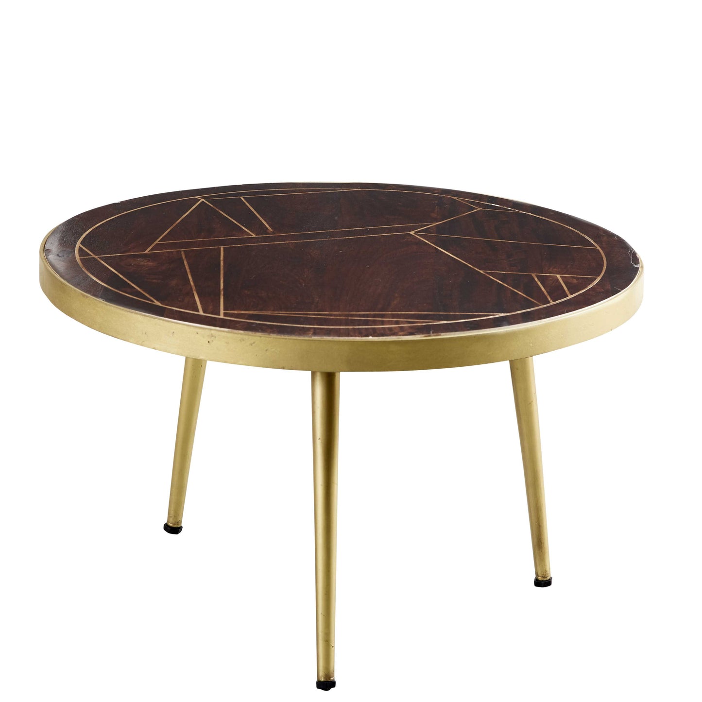 Dark Gold Coffee Table. 100% Solid Mango Wood.