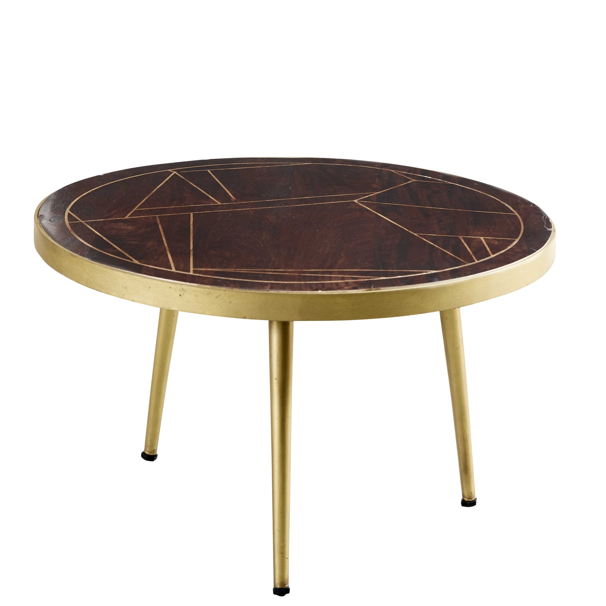 Dark Gold Coffee Table. 100% Solid Mango Wood.