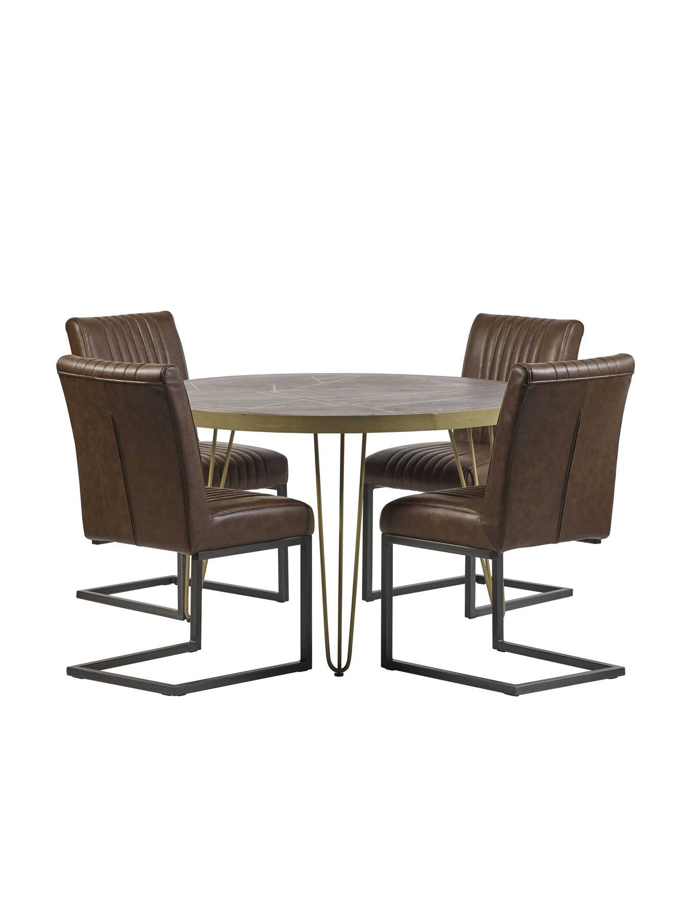 Dark Gold Dining Table. 100% Solid Mango Wood